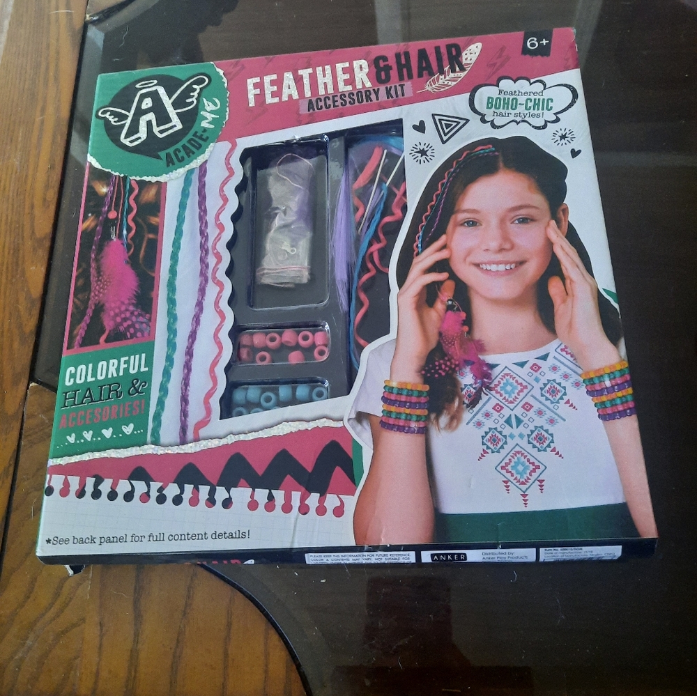Feather and hair accessory kit